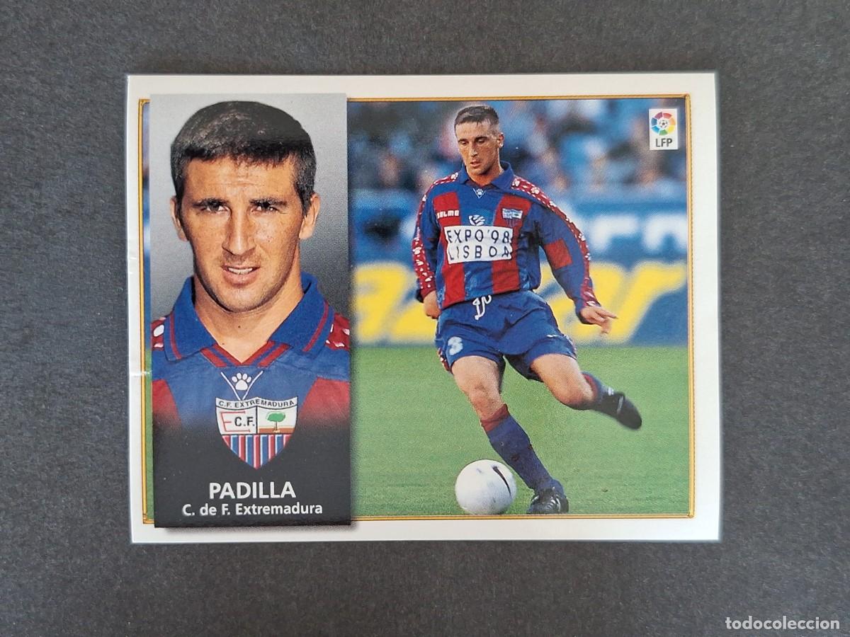Cromos de f&uacute;tbol: L4 PADILLA C. F. EXTREMADURA LIGA ESTE 1998 1999 98 99 NUNCA PEGADO SIN PEGAR