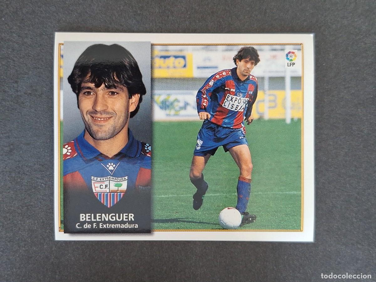Cromos de f&uacute;tbol: L4 BELENGUER C. F. EXTREMADURA LIGA ESTE 1998 1999 98 99 NUNCA PEGADO SIN PEGAR