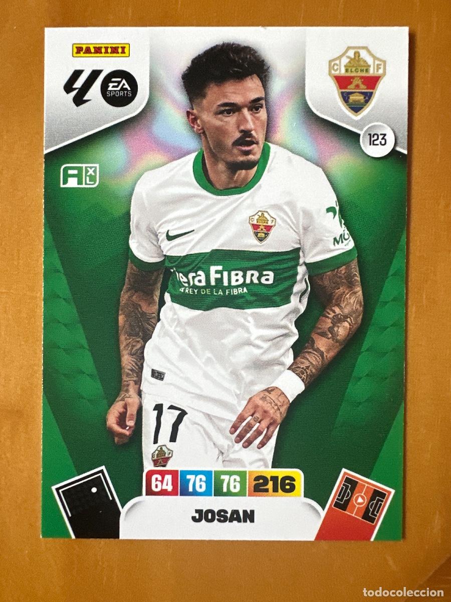 Cromos de f&uacute;tbol: 123 Josan Fern&aacute;ndez, Elche CF, Panini Adrenalyn XL La Liga 2025 2026 25 26