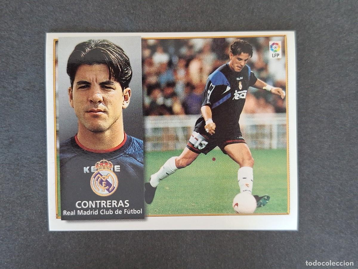 Cromos de f&uacute;tbol: L4 CONTRERAS REAL MADRID LIGA ESTE 1998 1999 98 99 NUNCA PEGADO SIN PEGAR