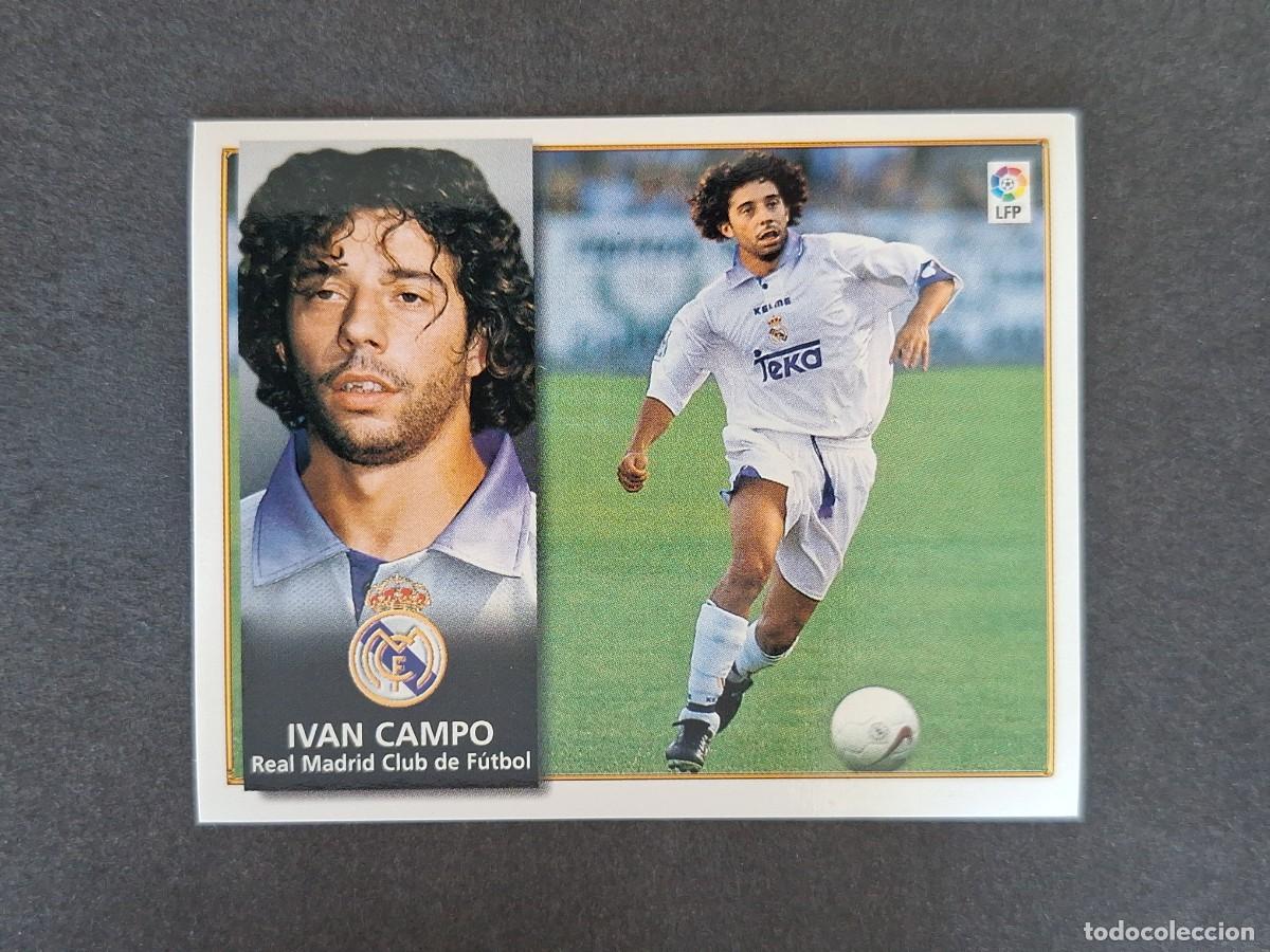 Cromos de f&uacute;tbol: L4 IVAN CAMPO REAL MADRID LIGA ESTE 1998 1999 98 99 NUNCA PEGADO SIN PEGAR