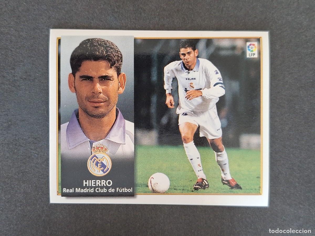 Cromos de f&uacute;tbol: L4 HIERRO REAL MADRID LIGA ESTE 1998 1999 98 99 NUNCA PEGADO SIN PEGAR