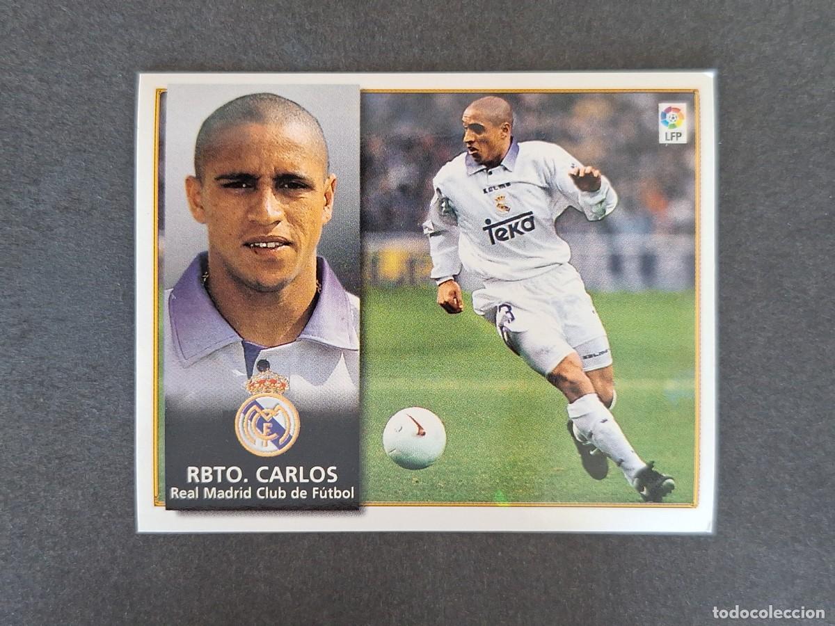 Cromos de f&uacute;tbol: L4 ROBERTO CARLOS REAL MADRID LIGA ESTE 1998 1999 98 99 NUNCA PEGADO SIN PEGAR