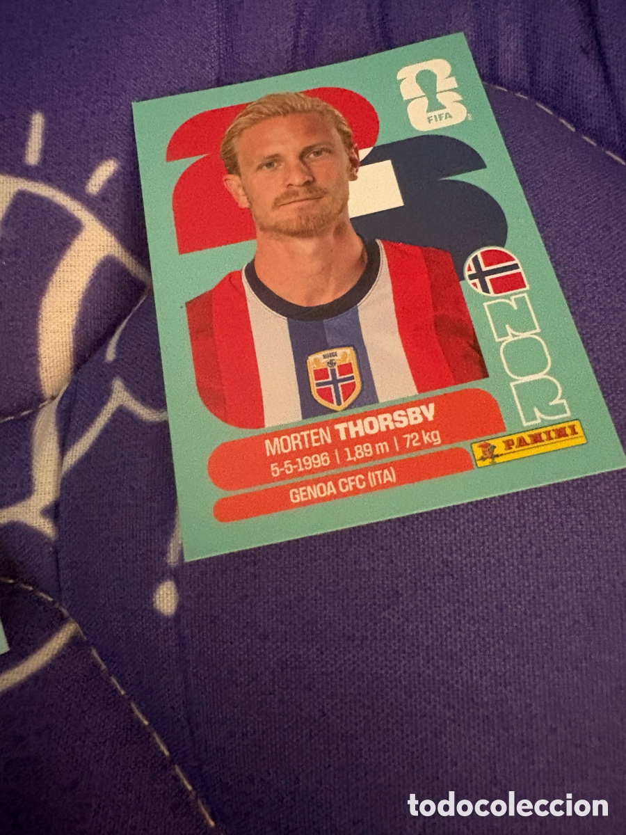 Cromos de f&uacute;tbol: NOR 9 NOR9 MORTEN THORSBY NORUEGA ⚽ PANINI FIFA MUNDIAL WORLD CUP 26 2026 STICKER ⚽