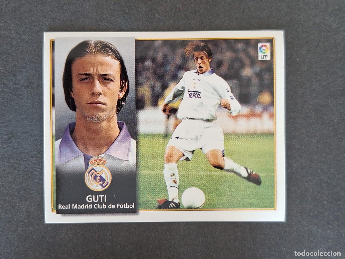Cromos de f&uacute;tbol: L4 GUTI REAL MADRID LIGA ESTE 1998 1999 98 99 NUNCA PEGADO SIN PEGAR