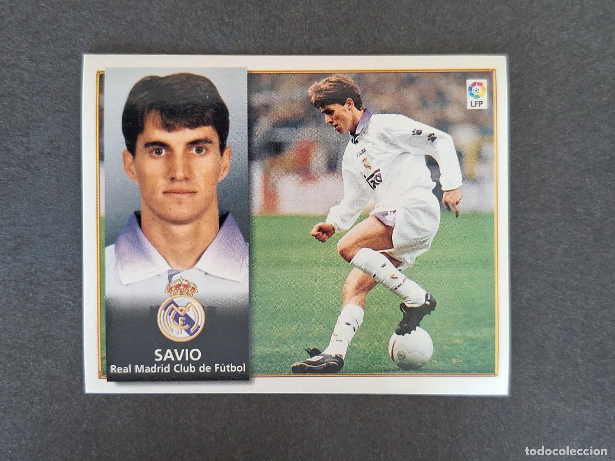 Cromos de f&uacute;tbol: L4 SAVIO REAL MADRID LIGA ESTE 1998 1999 98 99 NUNCA PEGADO SIN PEGAR
