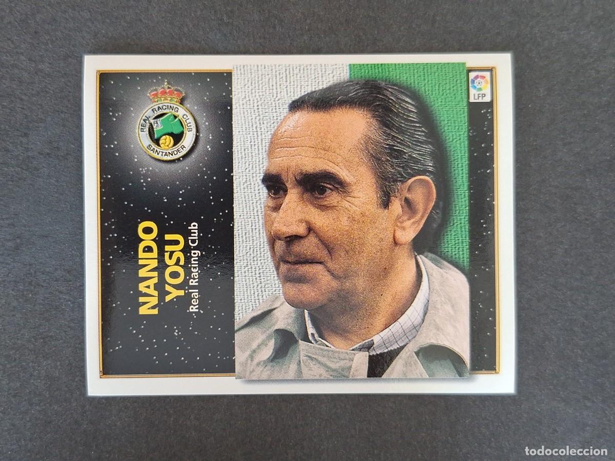 Cromos de f&uacute;tbol: L4 NANDO YOSU ENTRENADOR RACING DE SANTANDER LIGA ESTE 1998 1999 98 99 NUNCA PEGADO SIN PEGAR