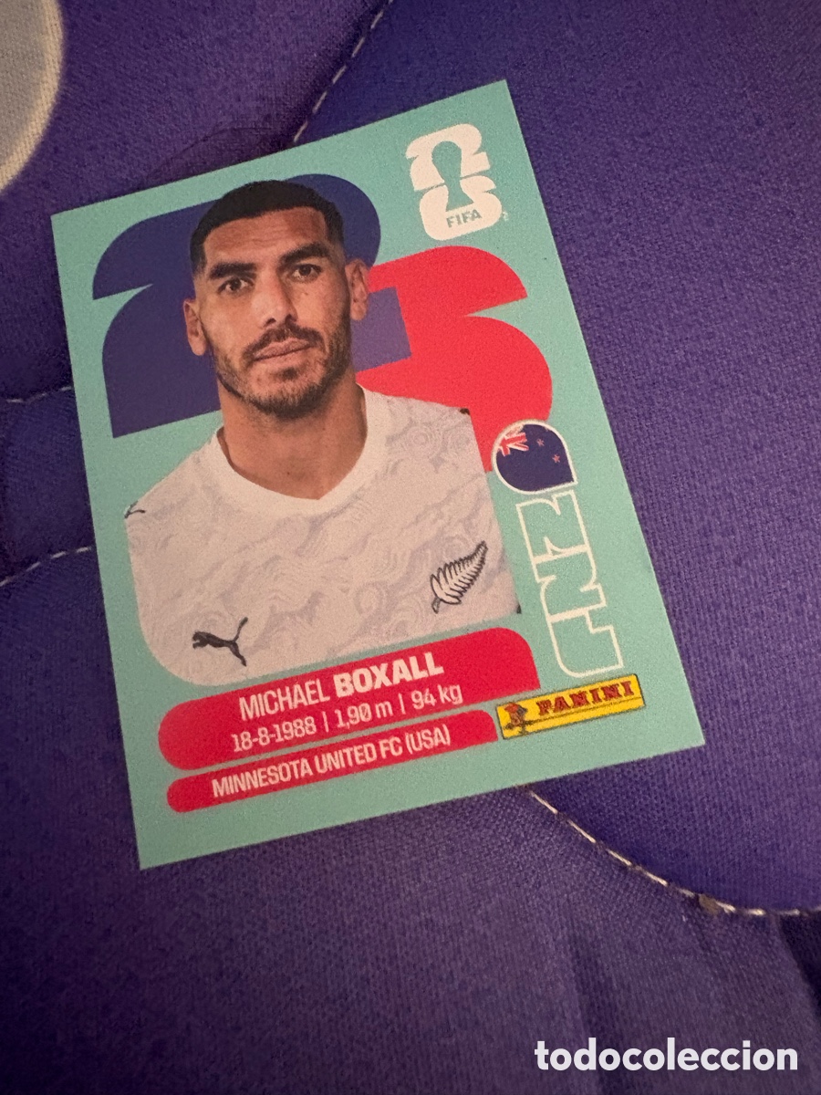 Cromos de f&uacute;tbol: L2 BOXALL SELECCION NUEVA ZELANDA 4 PANINI MUNDIAL FIFA WORLD CUP 2026 PANINI NUNCA PEGADO