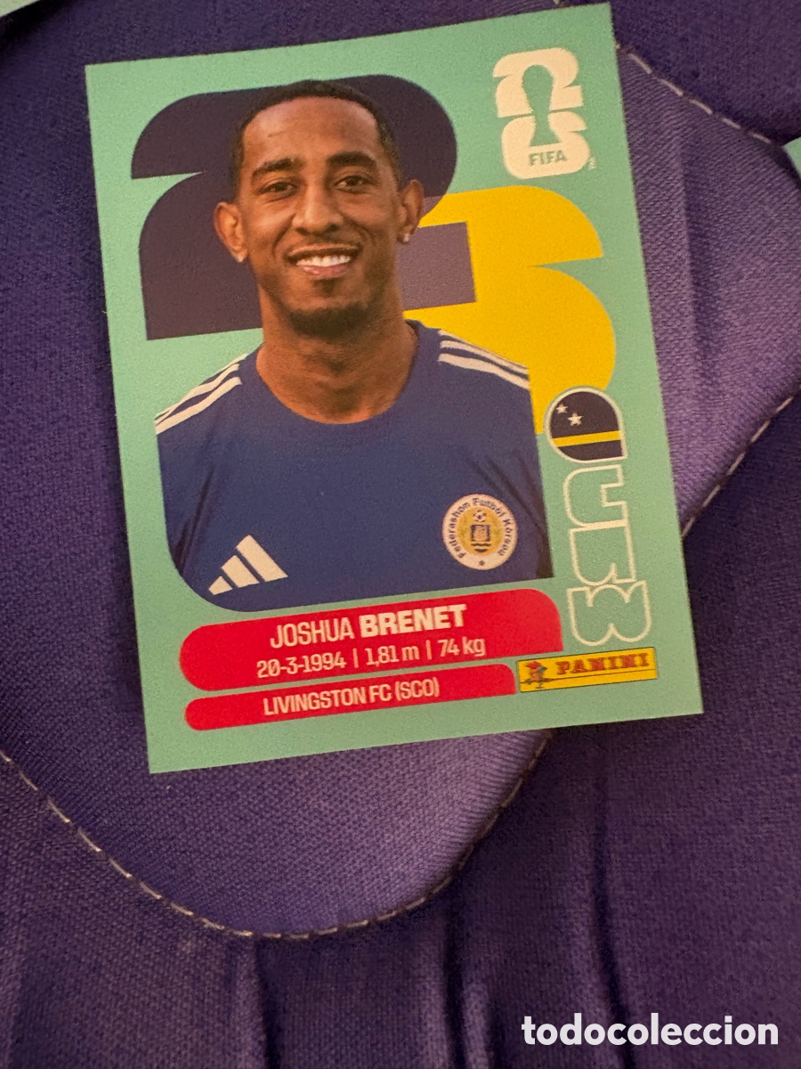 Cromos de f&uacute;tbol: CUW 6 CUW6 JOSHUA BRENET CURACAO ⚽ PANINI FIFA MUNDIAL WORLD CUP 26 2026 STICKER ⚽