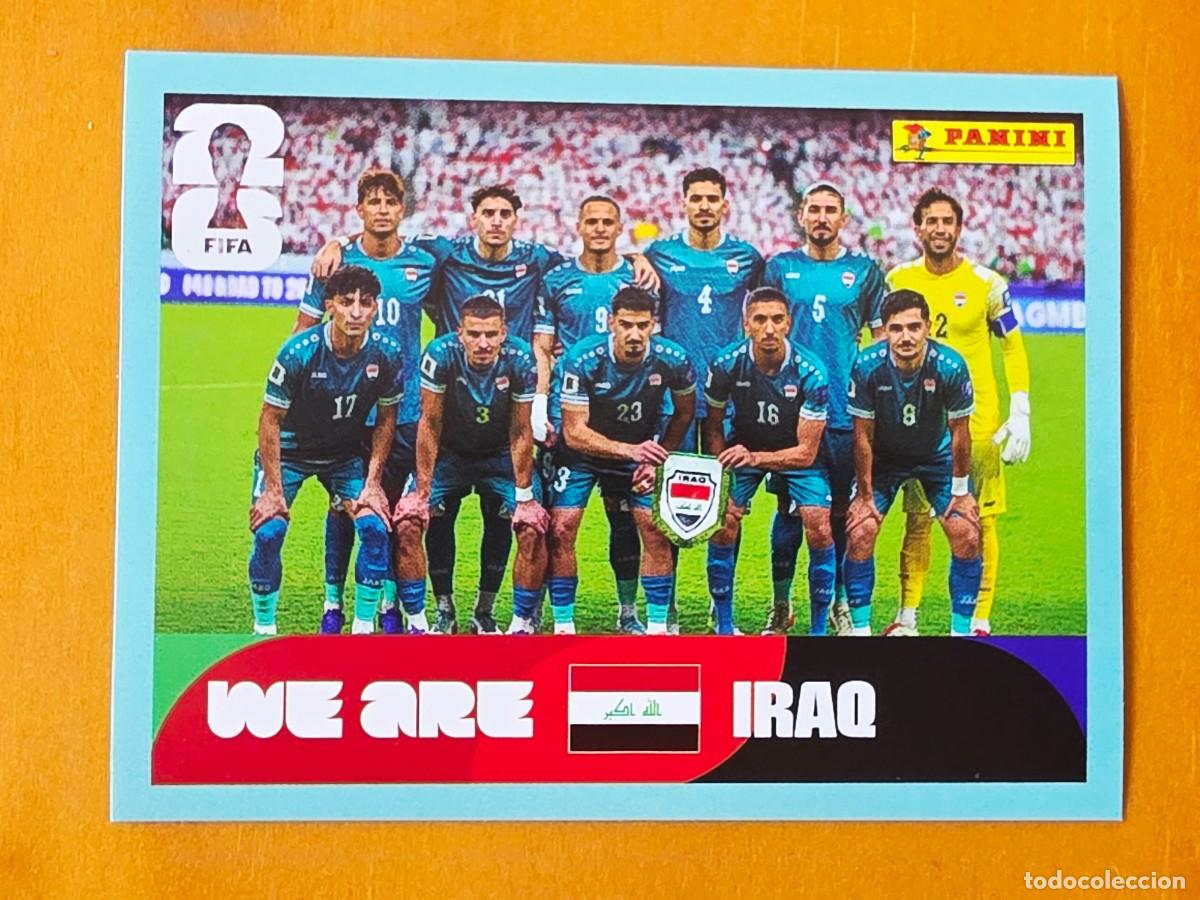 Cromos de f&uacute;tbol: IRQ 13 Alineaci&oacute;n equipo plantilla, Iraq Irak, Panini FIFA World Cup Mundial 2026 Sticker