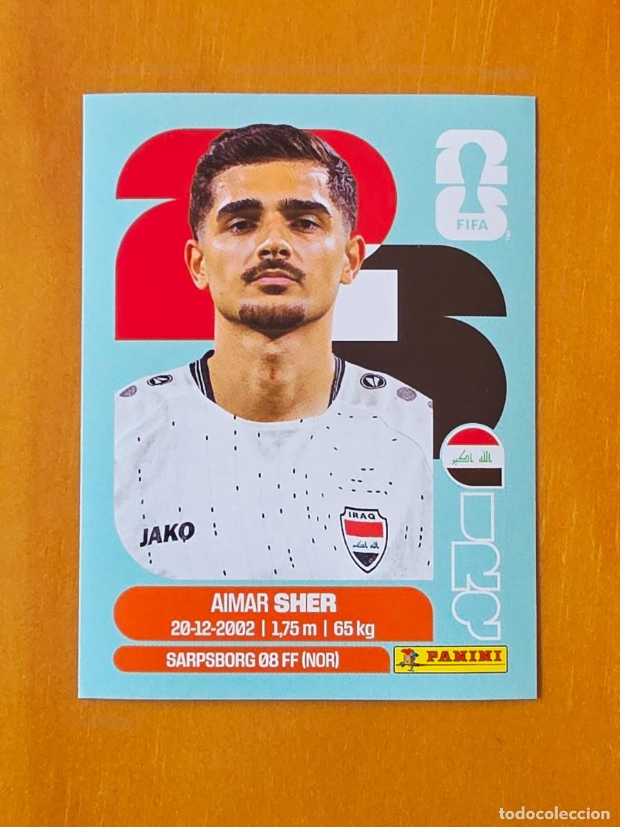 Cromos de f&uacute;tbol: IRQ 15 Aimar Sher, Iraq Irak, Panini FIFA World Cup Mundial 2026 Sticker