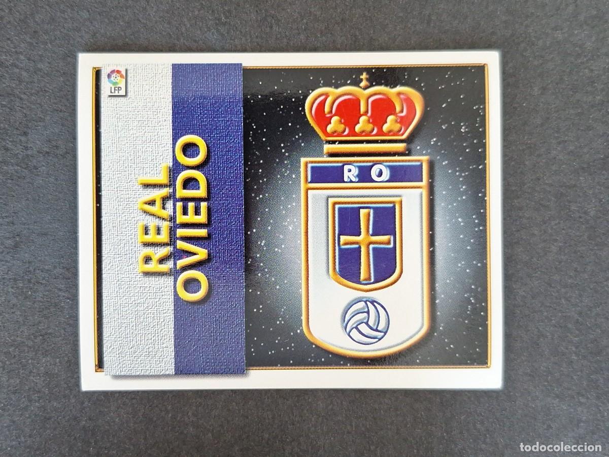 Cromos de f&uacute;tbol: L4 ESCUDO REAL OVIEDO LIGA ESTE 1998 1999 98 99 NUNCA PEGADO SIN PEGAR