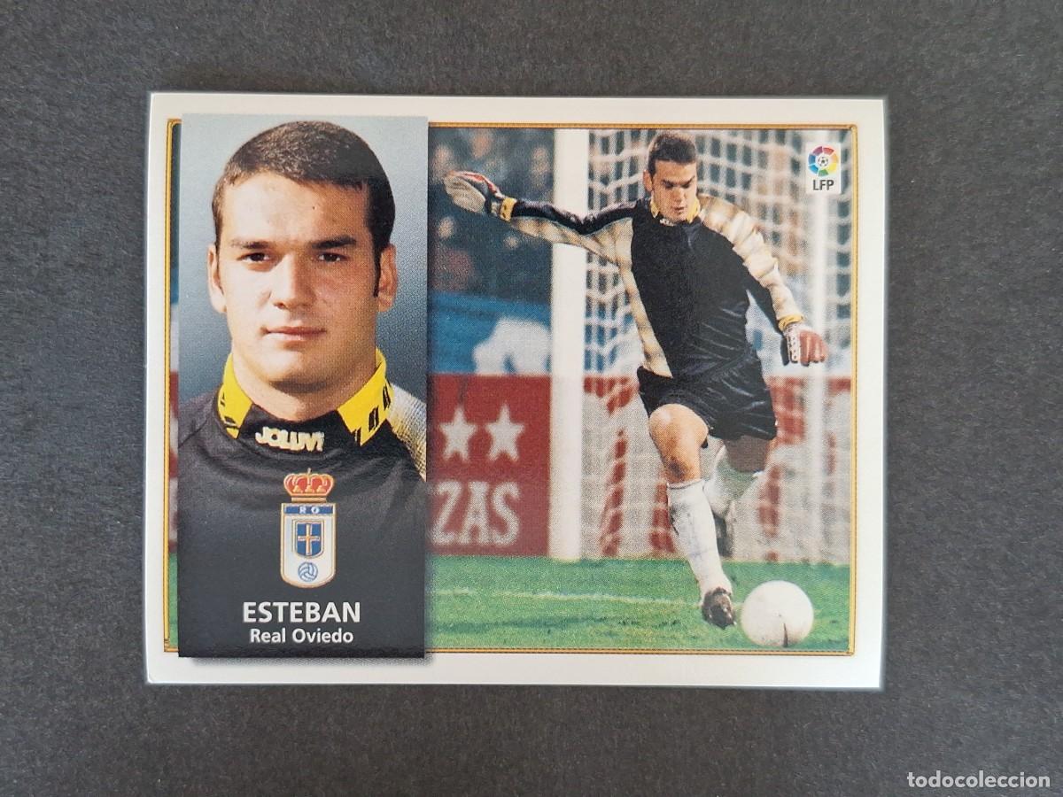 Cromos de f&uacute;tbol: L4 ESTEBAN REAL OVIEDO LIGA ESTE 1998 1999 98 99 NUNCA PEGADO SIN PEGAR