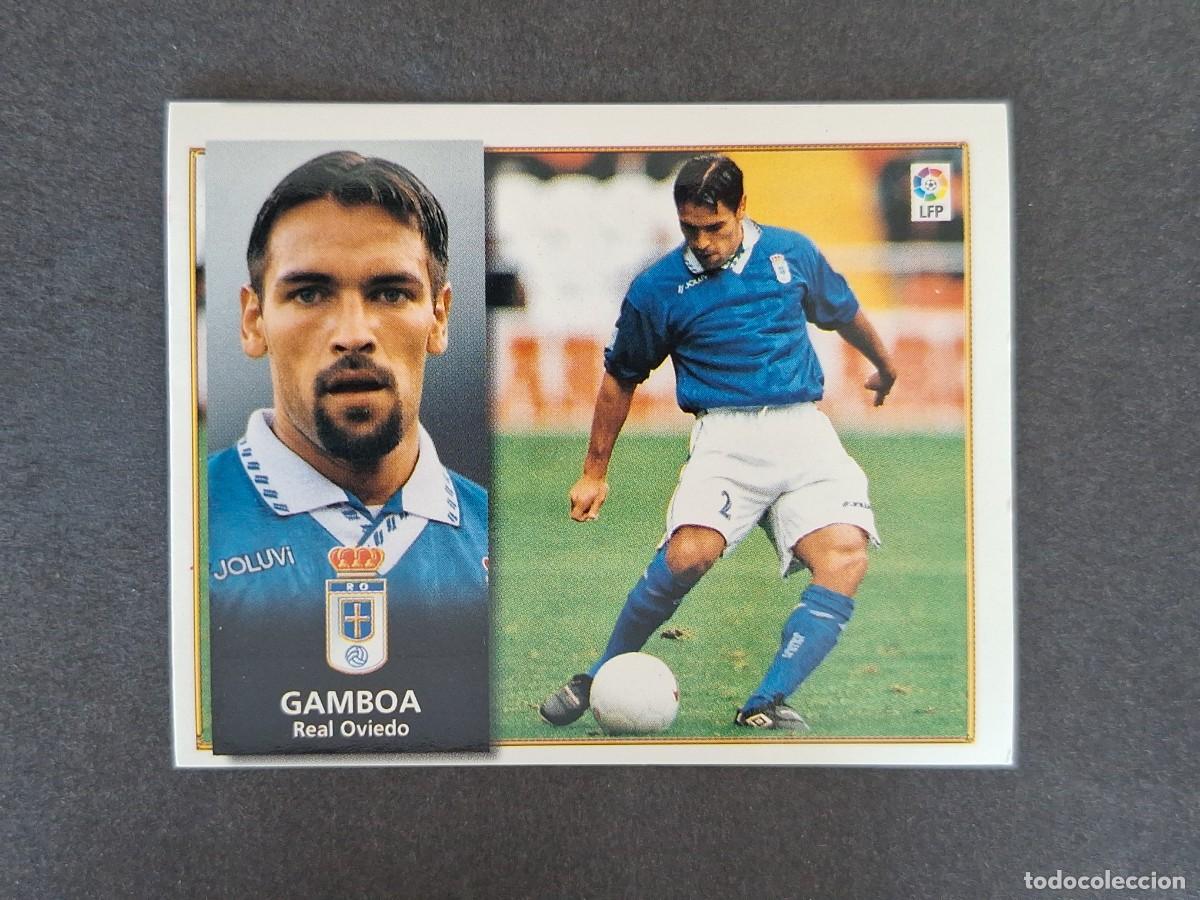 Cromos de f&uacute;tbol: L4 GAMBOA REAL OVIEDO LIGA ESTE 1998 1999 98 99 NUNCA PEGADO SIN PEGAR