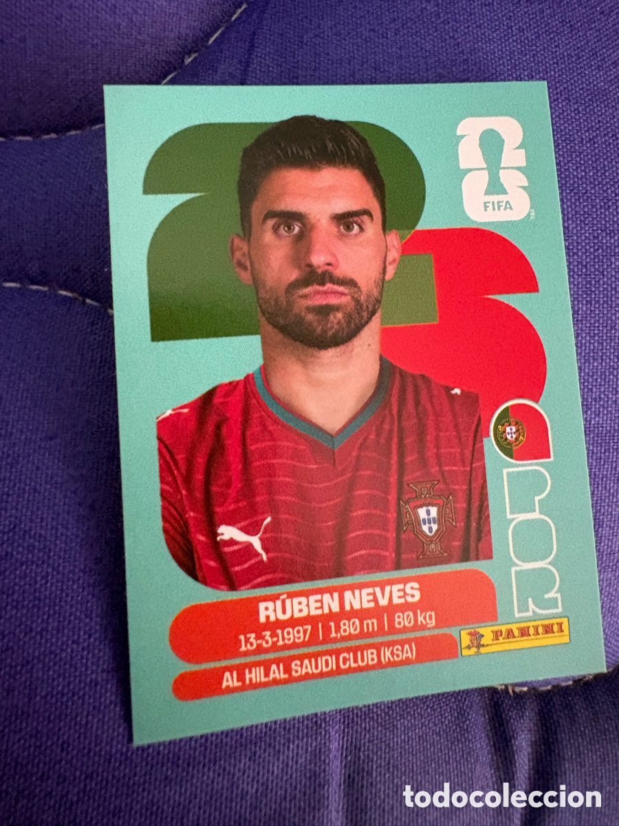 Cromos de f&uacute;tbol: CROMO NUMERO 11 RUBEN NEVES PORTUGAL. MUNDIAL 2026. PANINI.