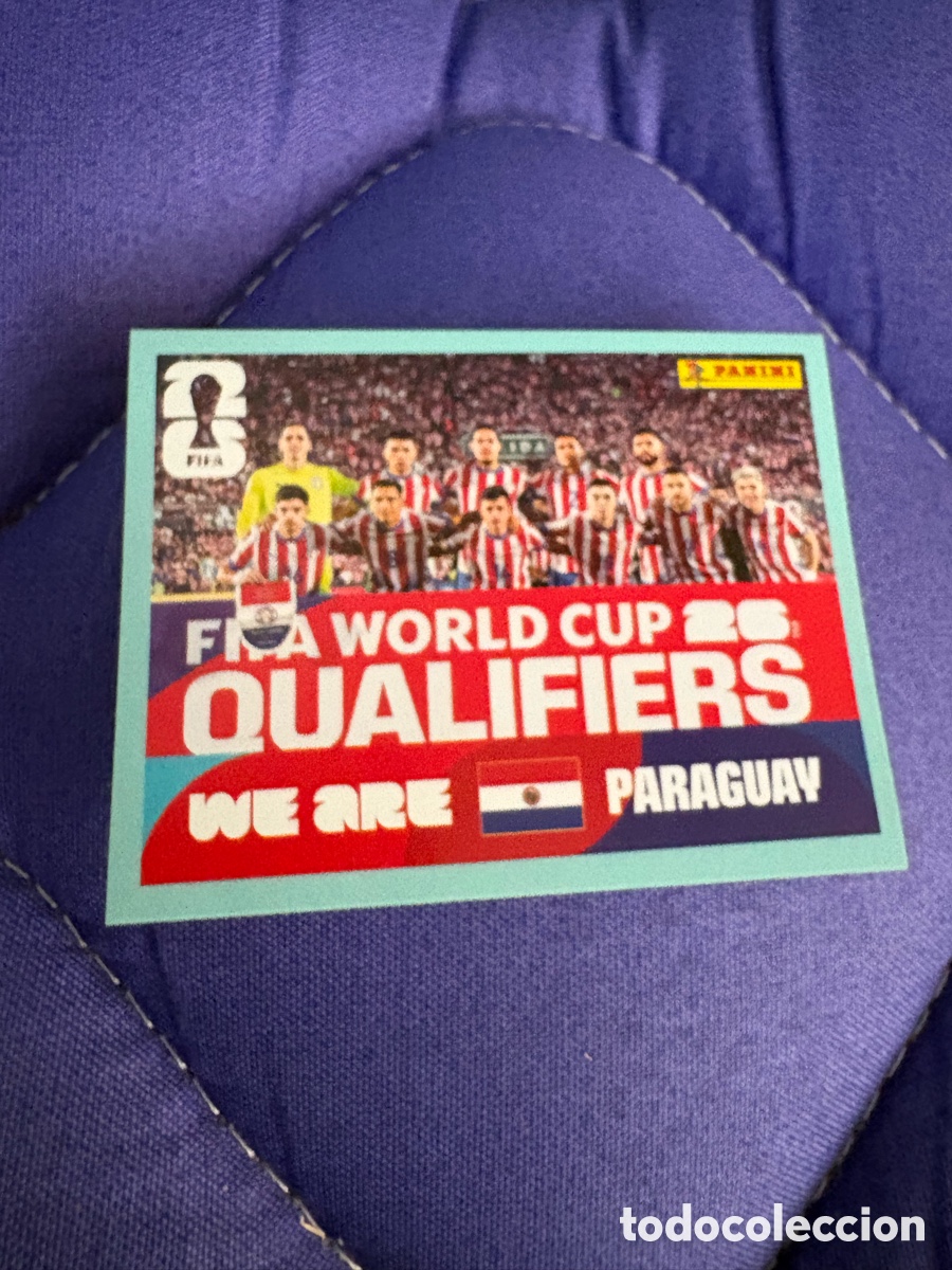 Cromos de f&uacute;tbol: Fifa World Cup 26 Mundial 2026 PAR 13 Paraguay Foto de Equipo Plantilla Alineacion