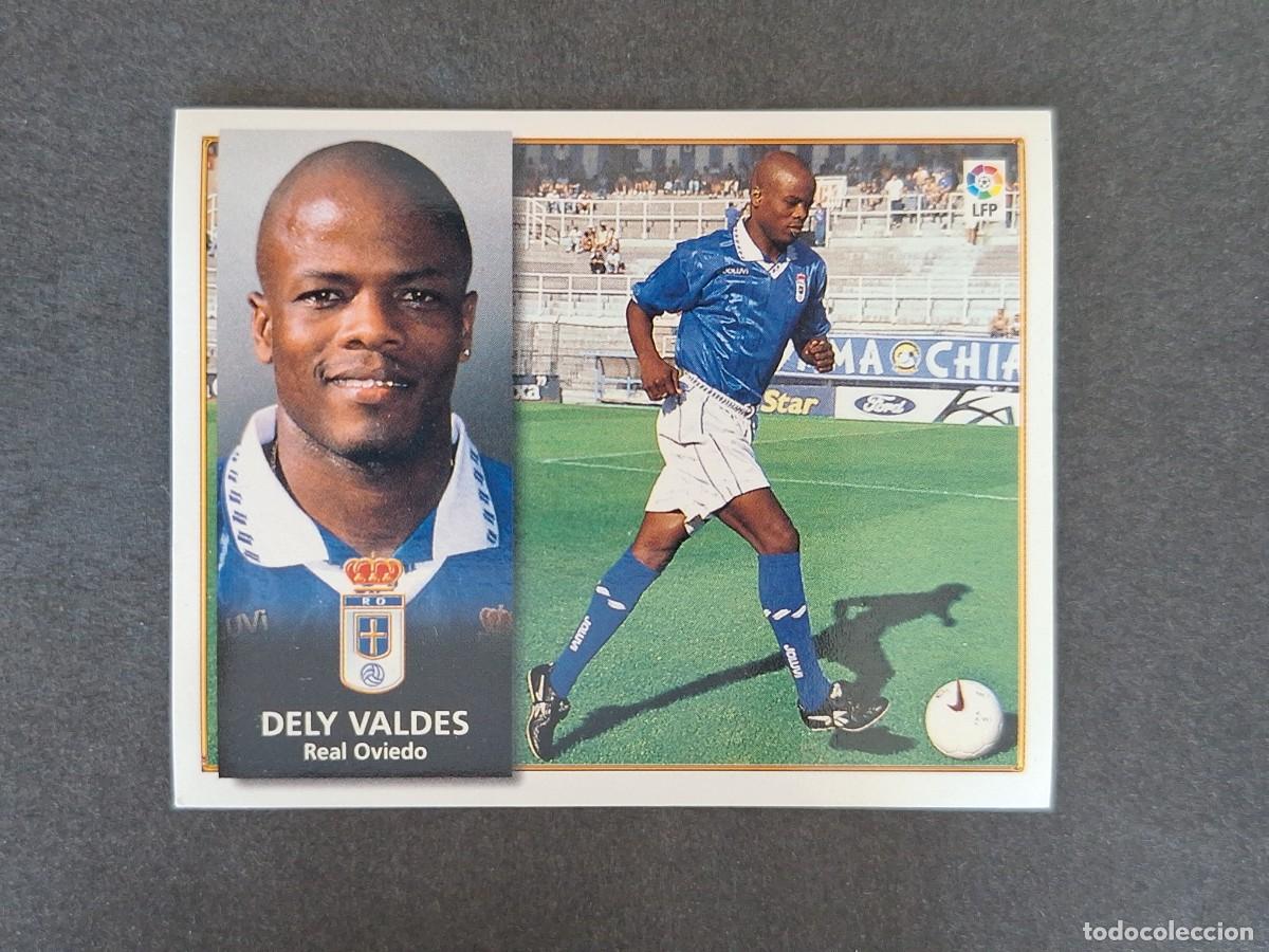 Fu&szlig;ball-Sticker: L4 DELY VALDES REAL OVIEDO LIGA ESTE 1998 1999 98 99 NUNCA PEGADO SIN PEGAR