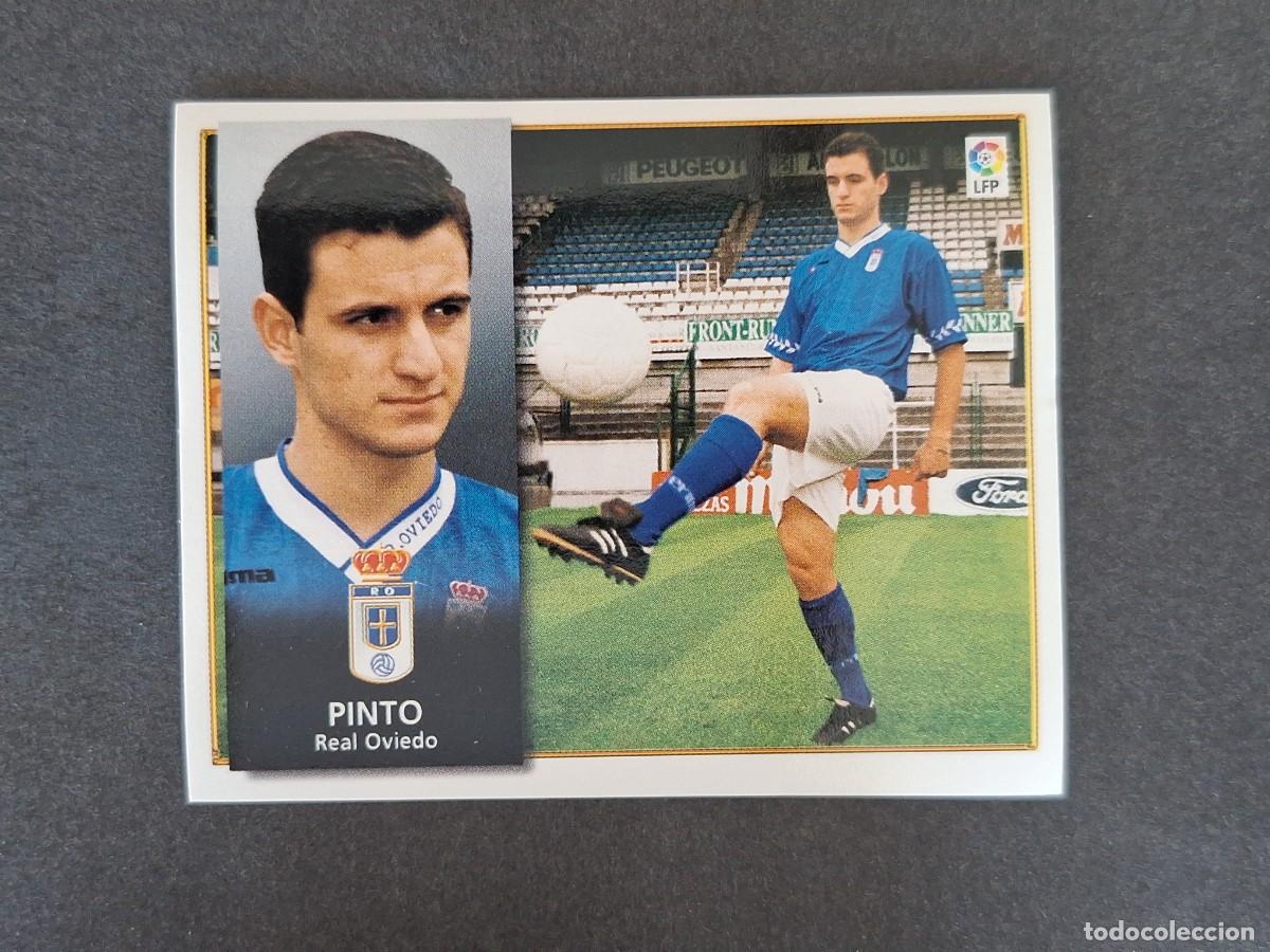 Fu&szlig;ball-Sticker: L4 PINTO REAL OVIEDO LIGA ESTE 1998 1999 98 99 NUNCA PEGADO SIN PEGAR