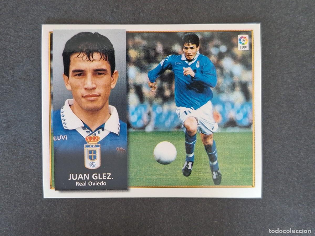 Fu&szlig;ball-Sticker: L4 JUAN GONZALEZ REAL OVIEDO LIGA ESTE 1998 1999 98 99 NUNCA PEGADO SIN PEGAR