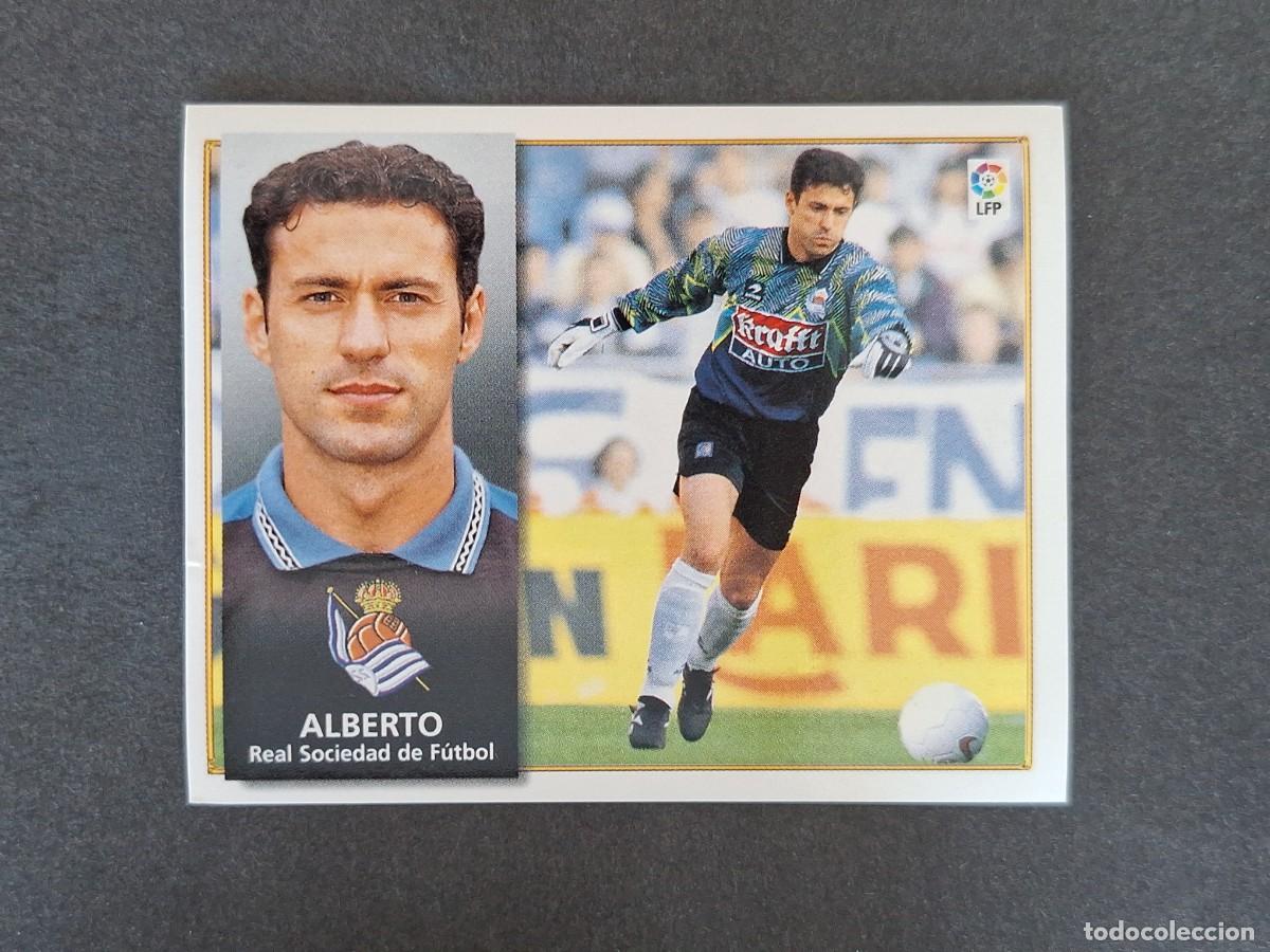Fu&szlig;ball-Sticker: L4 ALBERTO REAL SOCIEDAD LIGA ESTE 1998 1999 98 99 NUNCA PEGADO SIN PEGAR