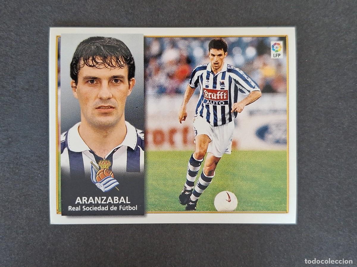 Fu&szlig;ball-Sticker: L4 ARANZABAL REAL SOCIEDAD LIGA ESTE 1998 1999 98 99 NUNCA PEGADO SIN PEGAR
