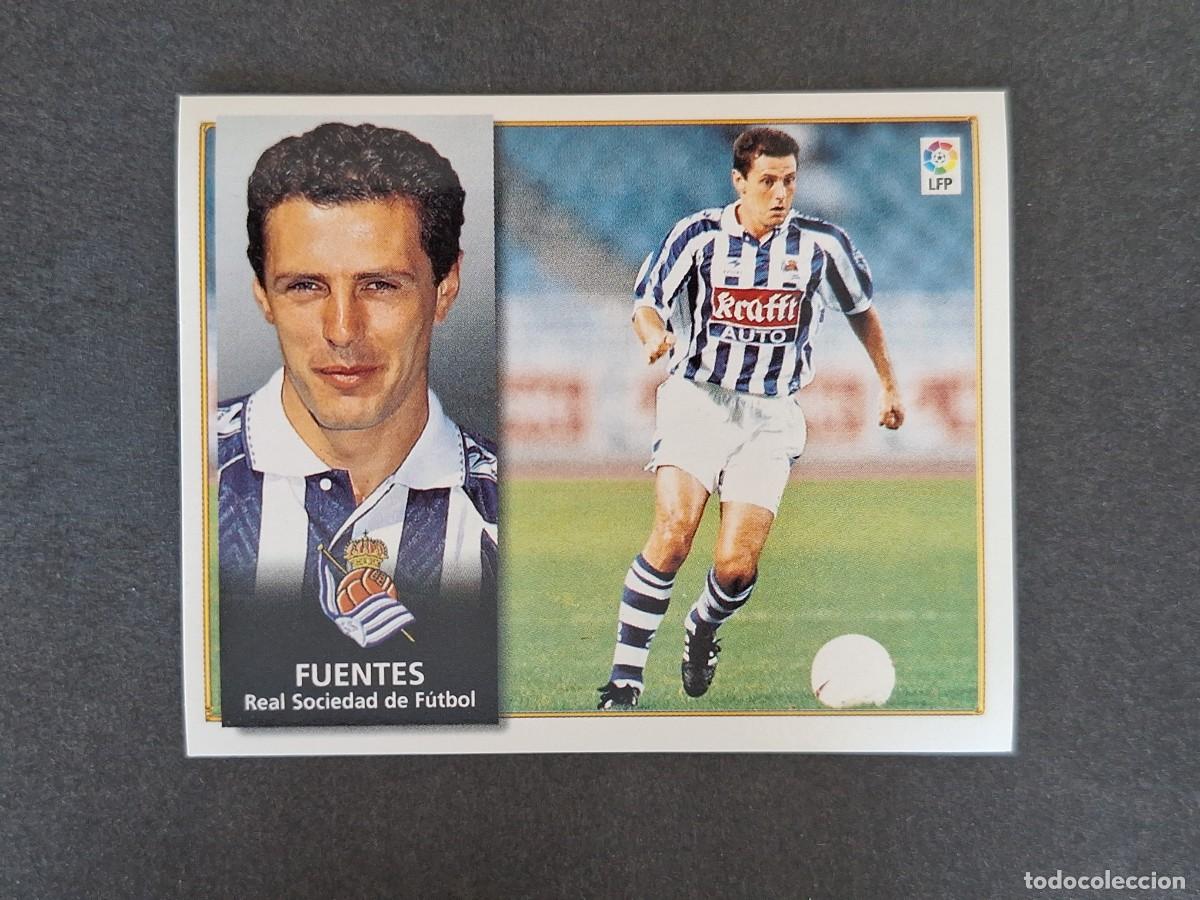 Fu&szlig;ball-Sticker: L4 FUENTES REAL SOCIEDAD LIGA ESTE 1998 1999 98 99 NUNCA PEGADO SIN PEGAR
