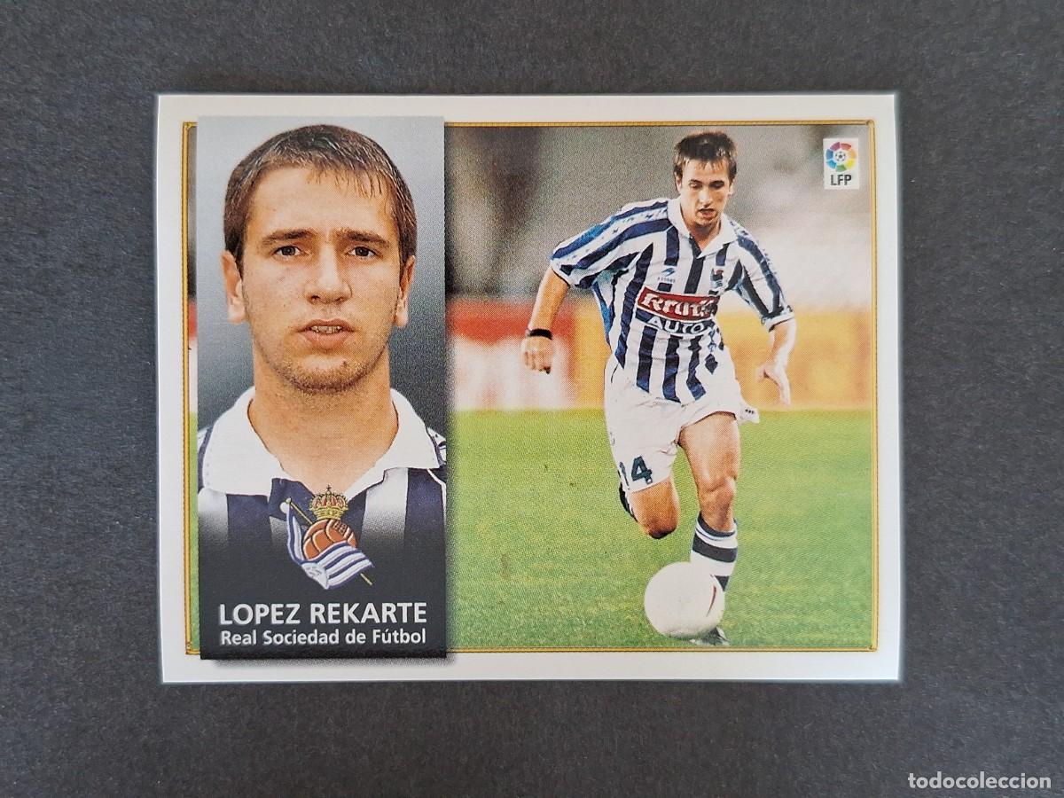 Cartes &agrave; collectionner de Football: L4 LOPEZ REKARTE REAL SOCIEDAD LIGA ESTE 1998 1999 98 99 NUNCA PEGADO SIN PEGAR