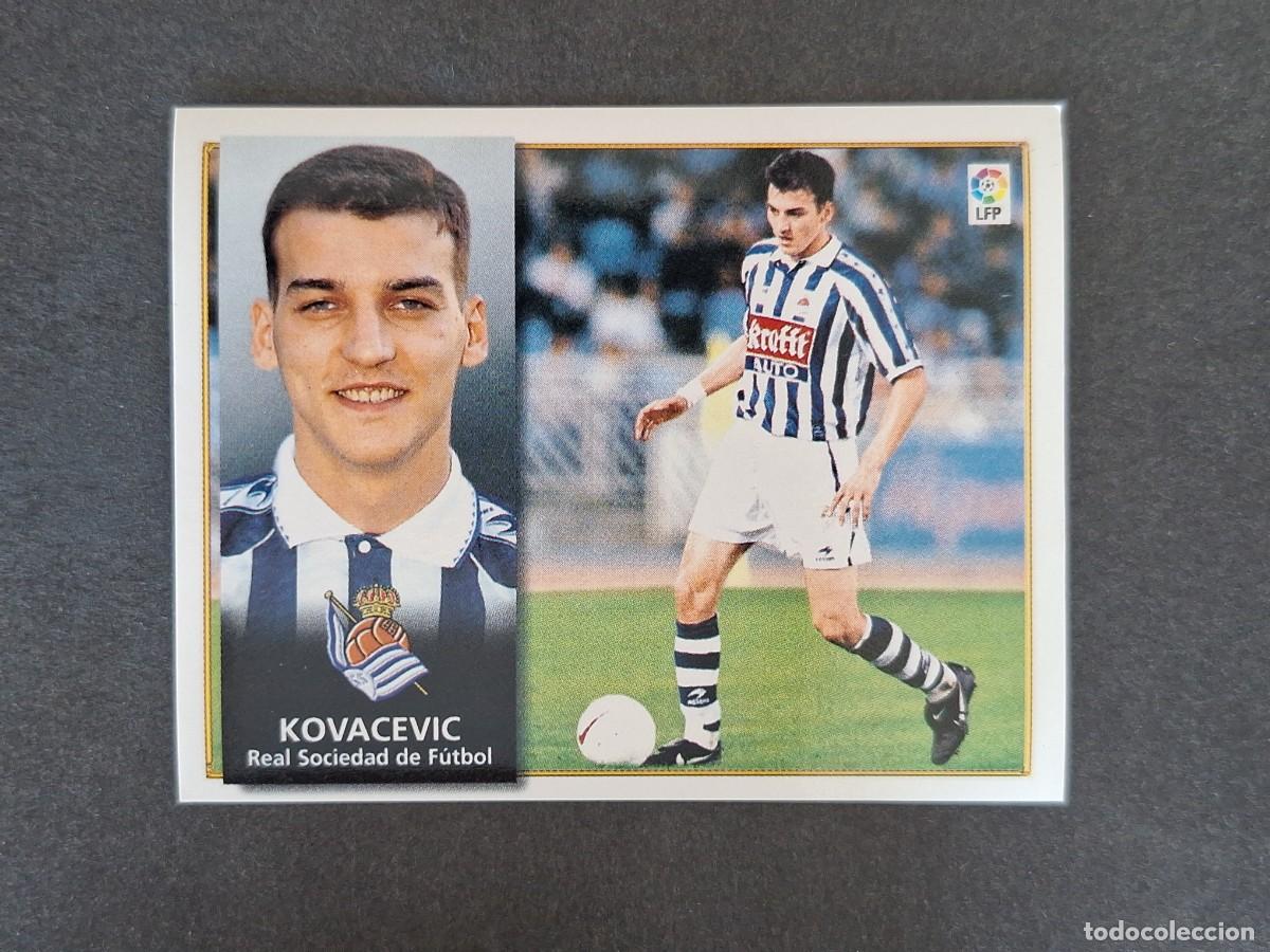 Fu&szlig;ball-Sticker: L4 KOVACEVIC REAL SOCIEDAD LIGA ESTE 1998 1999 98 99 NUNCA PEGADO SIN PEGAR