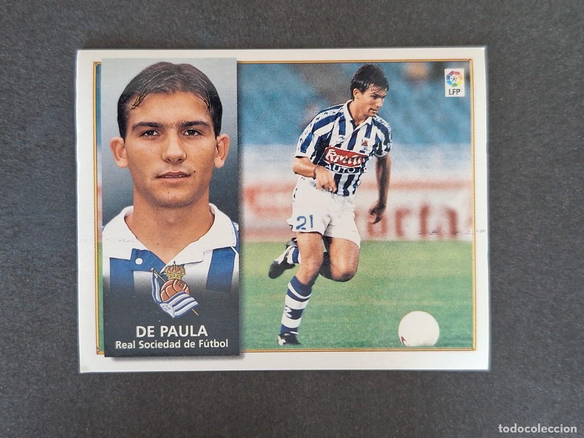 Fu&szlig;ball-Sticker: L4 DE PAULA REAL SOCIEDAD LIGA ESTE 1998 1999 98 99 NUNCA PEGADO SIN PEGAR