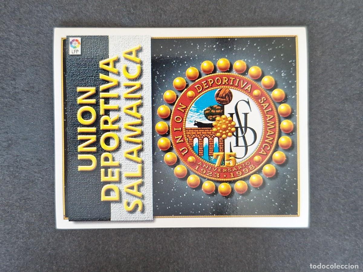 Cromos de f&uacute;tbol: L4 ESCUDO U. D. SALAMANCA LIGA ESTE 1998 1999 98 99 NUNCA PEGADO SIN PEGAR