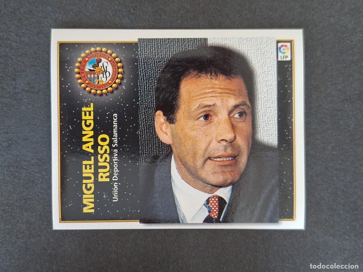 Cromos de f&uacute;tbol: L4 MIGUEL ANGEL RUSSO ENTRENADOR U. D. SALAMANCA LIGA ESTE 1998 1999 98 99 NUNCA PEGADO SIN PEGAR