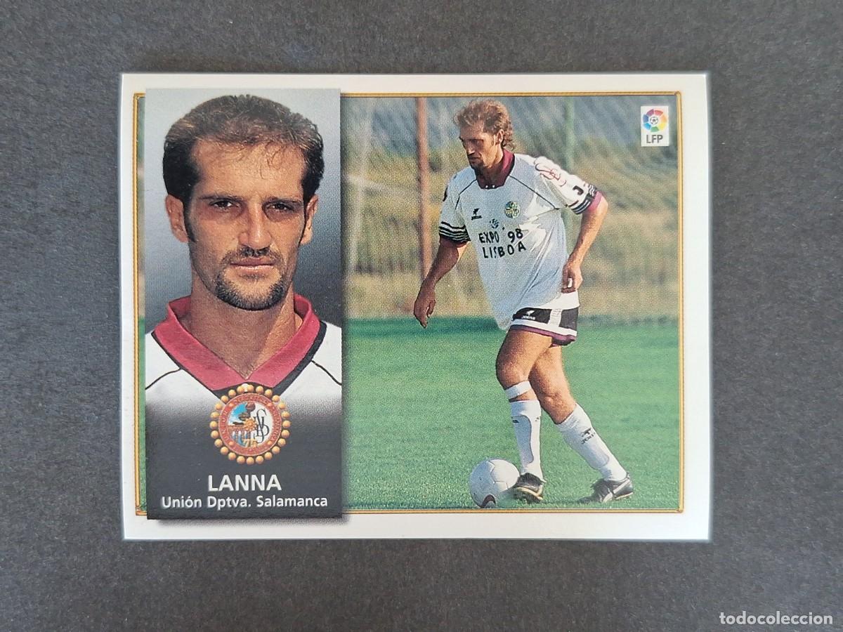 Cromos de f&uacute;tbol: L4 LANNA U. D. SALAMANCA LIGA ESTE 1998 1999 98 99 NUNCA PEGADO SIN PEGAR