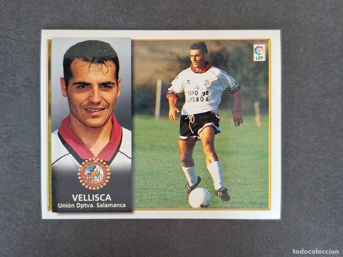 Cromos de f&uacute;tbol: L4 VELLISCA U. D. SALAMANCA LIGA ESTE 1998 1999 98 99 NUNCA PEGADO SIN PEGAR