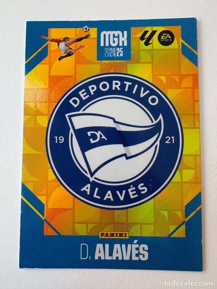 Cromos de f&uacute;tbol: Carta Escudo Alav&eacute;s 19 Megacracks 2024-25