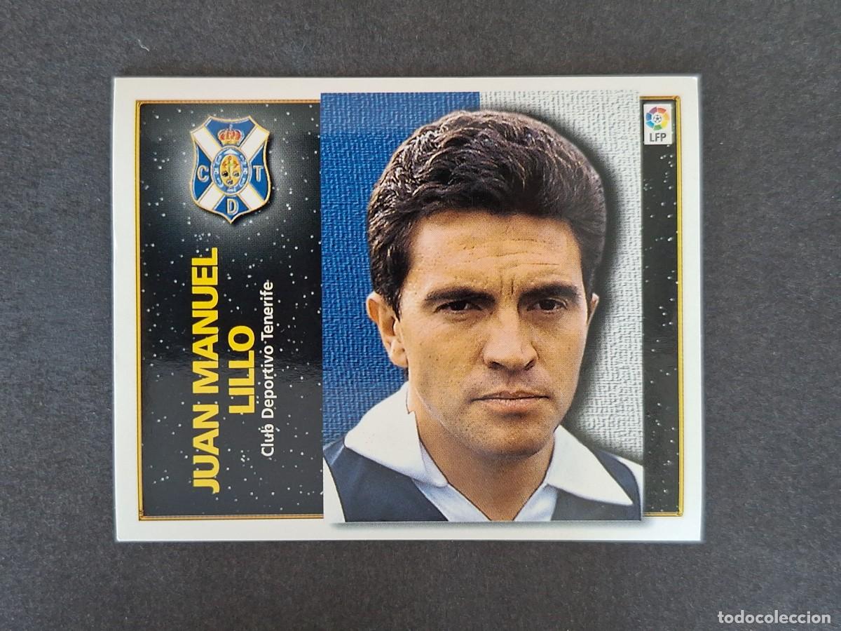 Cromos de f&uacute;tbol: L4 JUAN MANUEL LILLO ENTRENADOR C. D. TENERIFE LIGA ESTE 1998 1999 98 99 NUNCA PEGADO SIN PEGAR