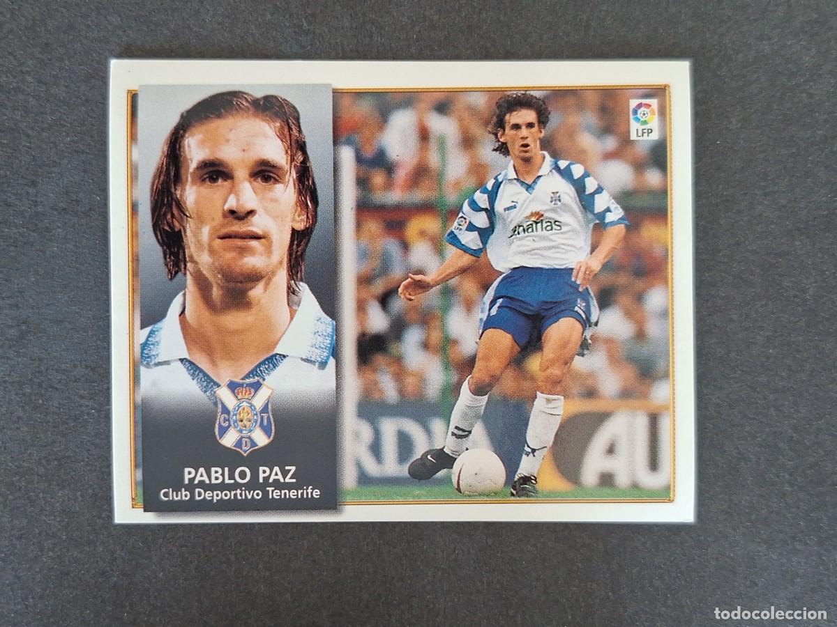 Cromos de f&uacute;tbol: L4 PABLO PAZ C. D. TENERIFE LIGA ESTE 1998 1999 98 99 NUNCA PEGADO SIN PEGAR