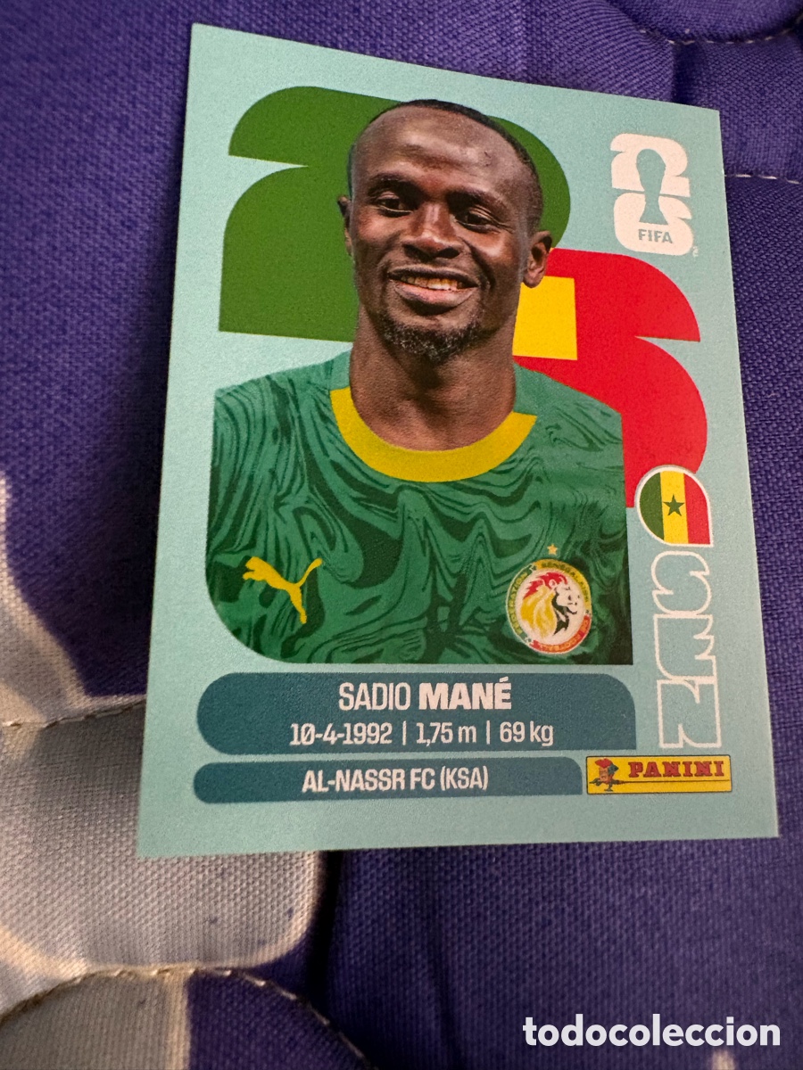 Cromos de f&uacute;tbol: SEN 15 Sadio Man&eacute;, Senegal, Panini FIFA World Cup Mundial 2026 Sticker