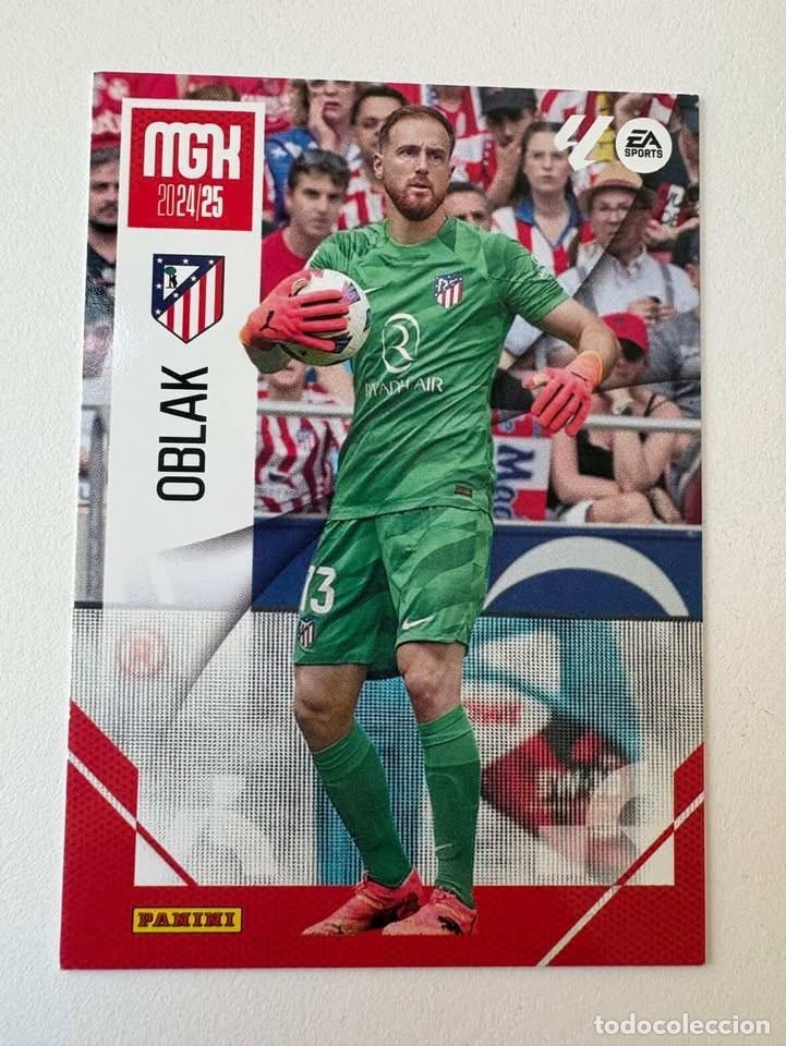 Cromos de f&uacute;tbol: Carta Oblak Atl&eacute;tico de Madrid 56 Megacracks 2024-25