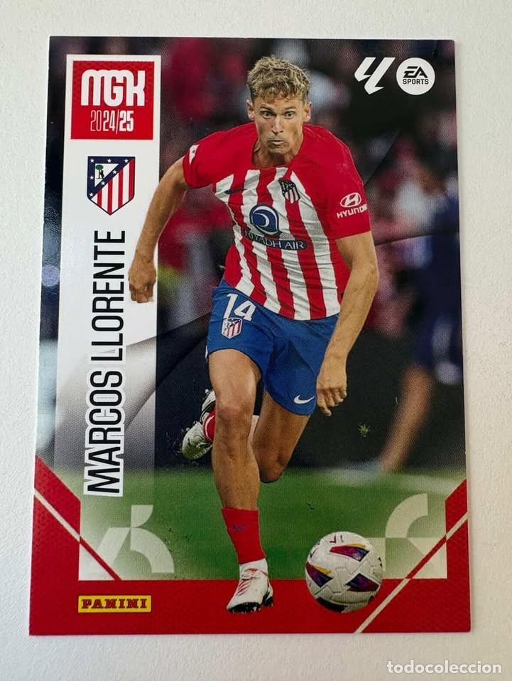Cromos de f&uacute;tbol: Carta Marcos Llorente Atl&eacute;tico de Madrid 66 Megacracks 2024-25