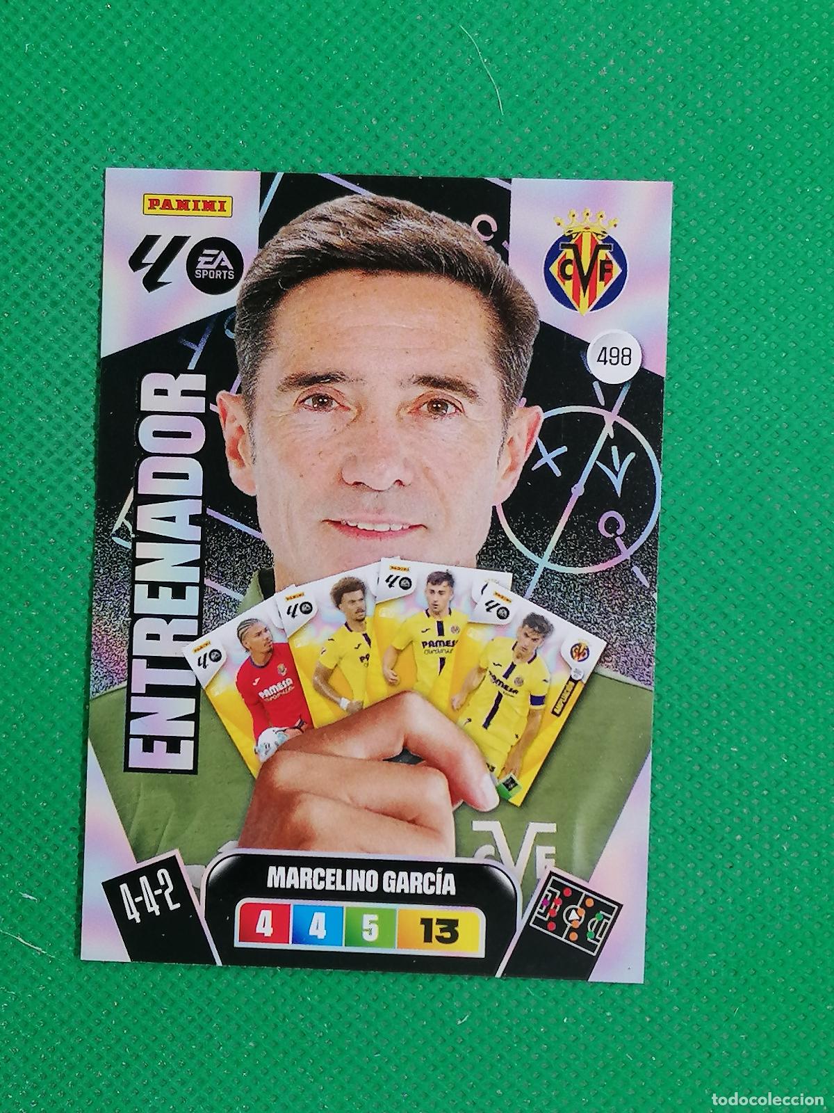 Cromos de f&uacute;tbol: 498 MARCELONINO GARCIA VILLARREAL ENTRENADOR ⚽ LIGA ADRENALYN XL 2025 2026 25 26 ⚽