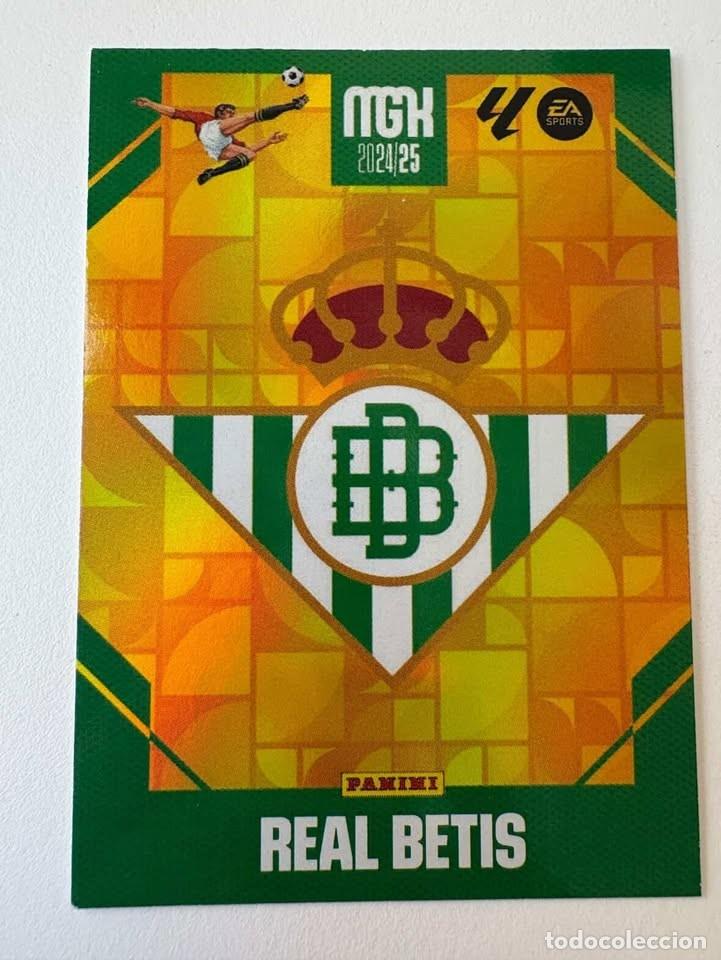 Cromos de f&uacute;tbol: Carta Escudo Betis 91 Megacracks 2024-25