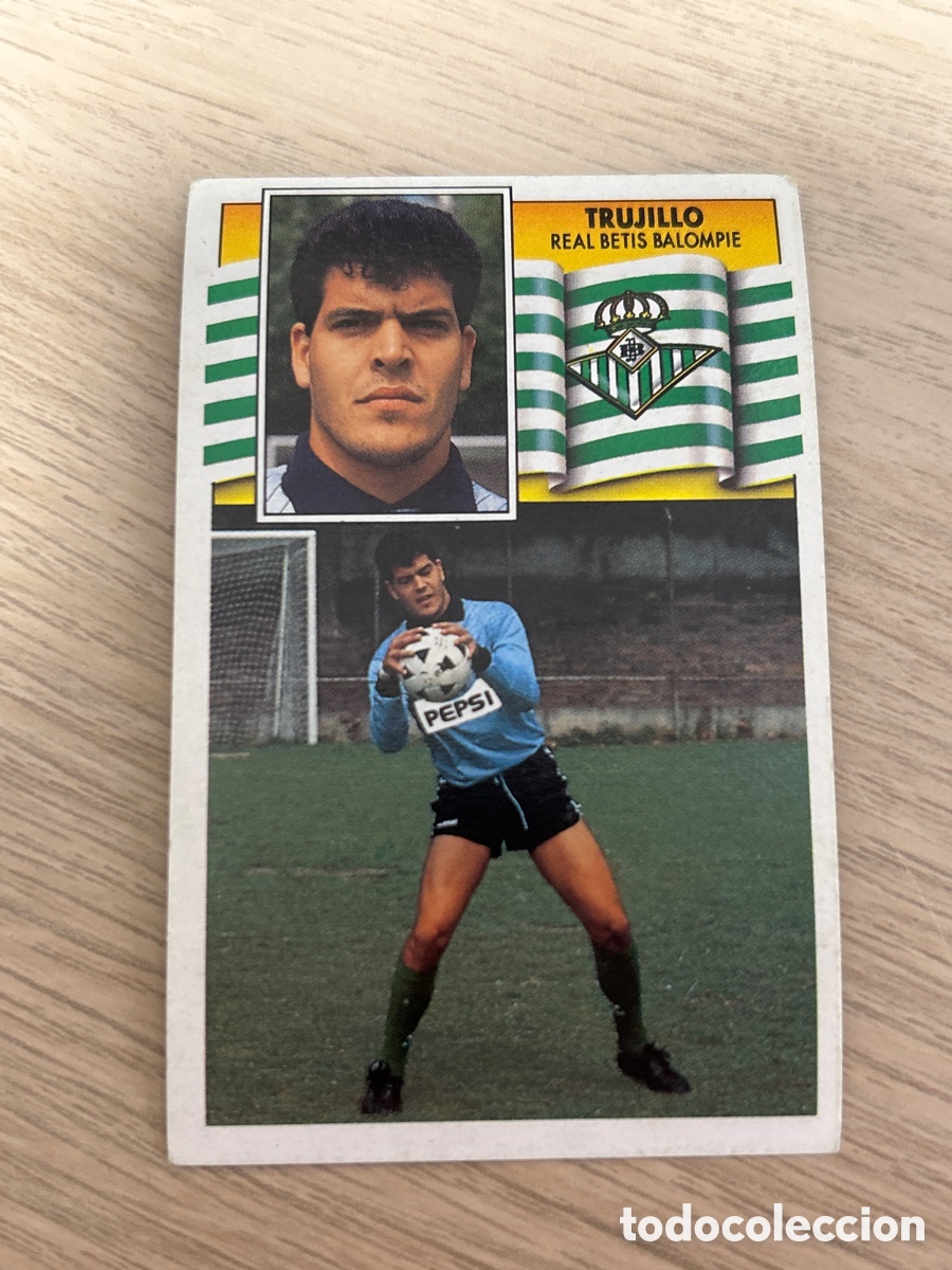 Cromos de Futebol: TRUJILLO BETIS LIGA ESTE 1990 1991 90 91 NUNCA PEGADO SIN PEGAR