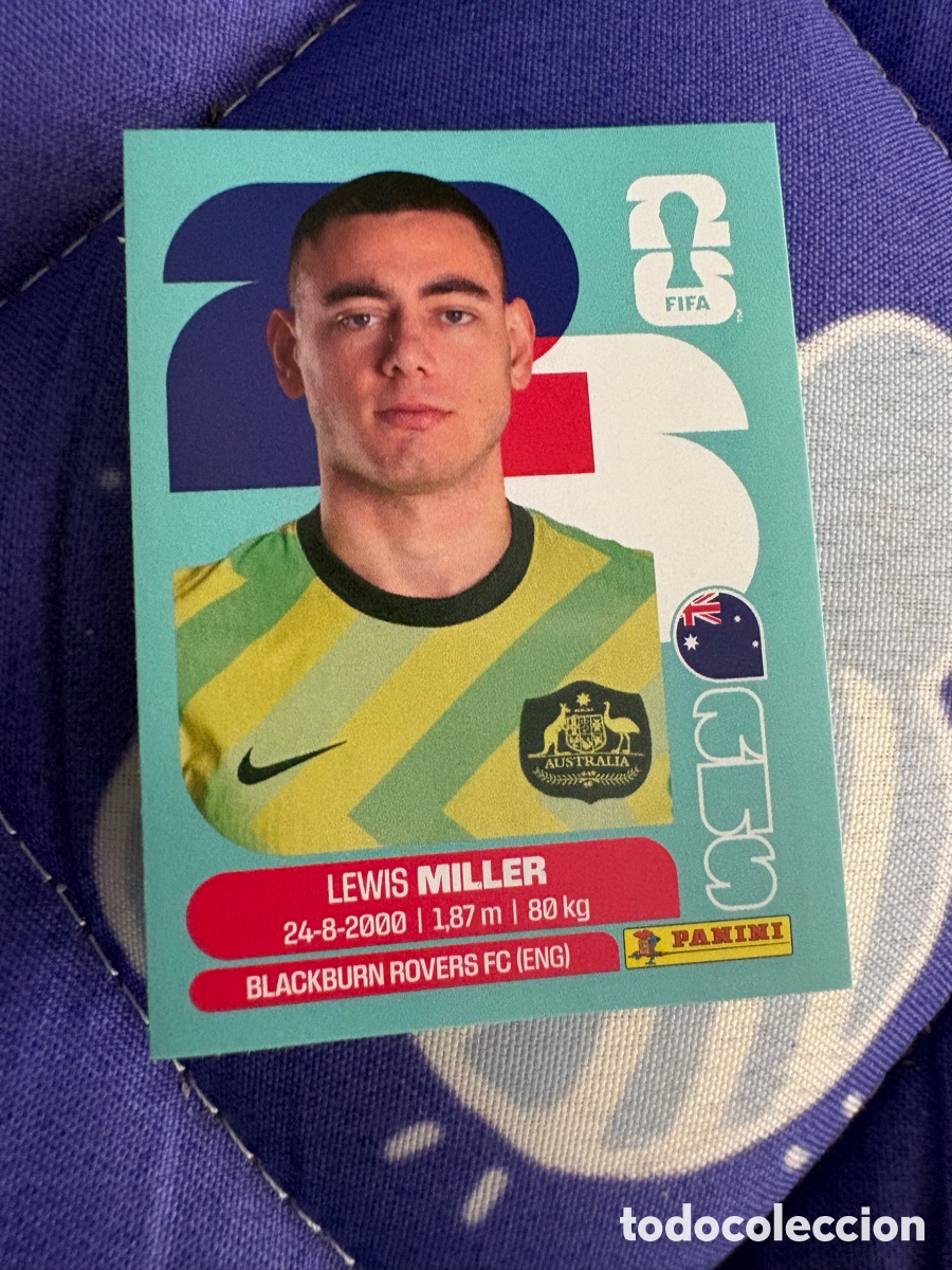 Cromos de f&uacute;tbol: MILLER AUSTRALIA AUS 9 MUNDIAL F&Uacute;TBOL 2026 FIFA WORLD CUP PANINI SIN PEGAR PEDIDO M&Iacute;NIMO 3&euro;