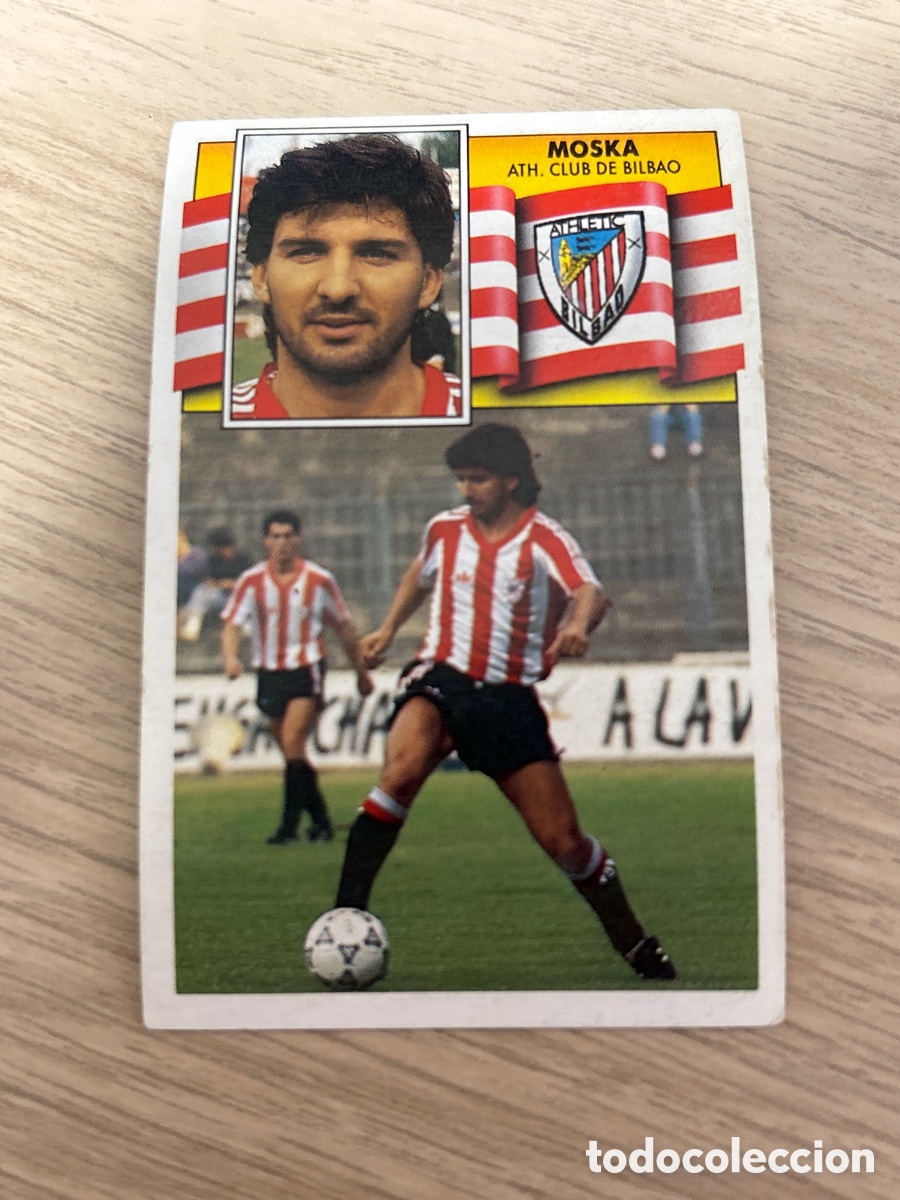 Cromos de f&uacute;tbol: MOSKA FICHAJE 8 ATHLETIC LIGA ESTE 1990 1991 90 91 NUNCA PEGADO SIN PEGAR