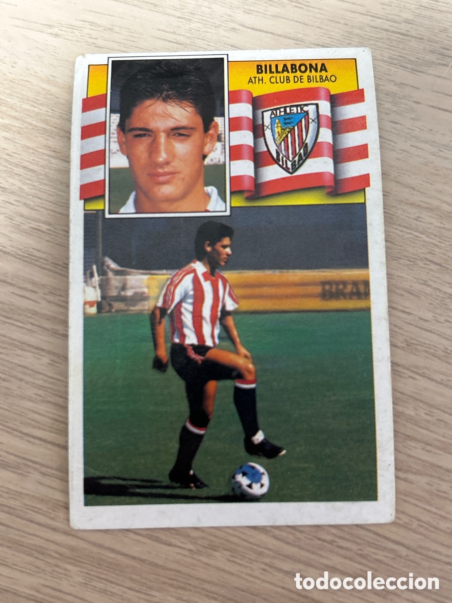 Cromos de f&uacute;tbol: BILLABONA FICHAJE 1 ATHLETIC LIGA ESTE 1990 1991 90 91 NUNCA PEGADO SIN PEGAR