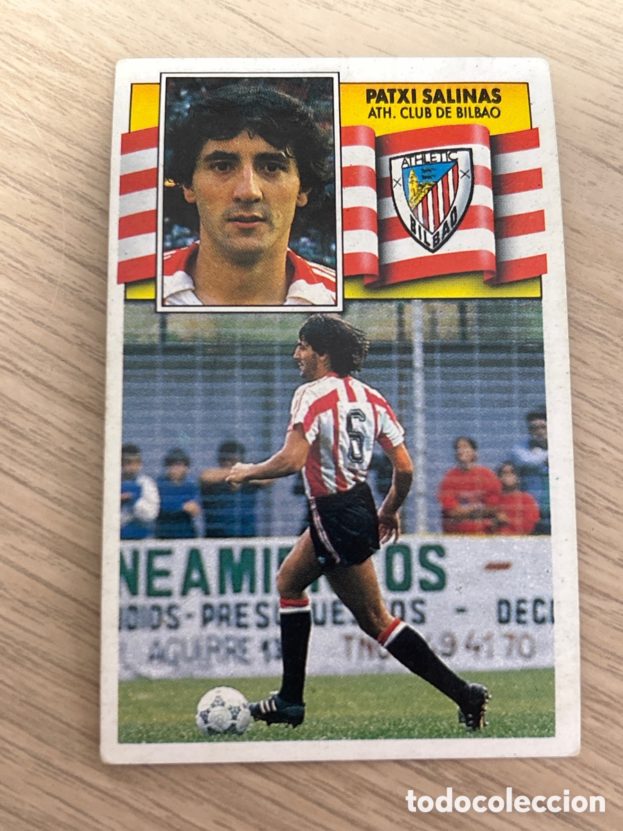 Cromos de f&uacute;tbol: PATXI SALINAS ATHLETIC LIGA ESTE 1990 1991 90 91 NUNCA PEGADO SIN PEGAR