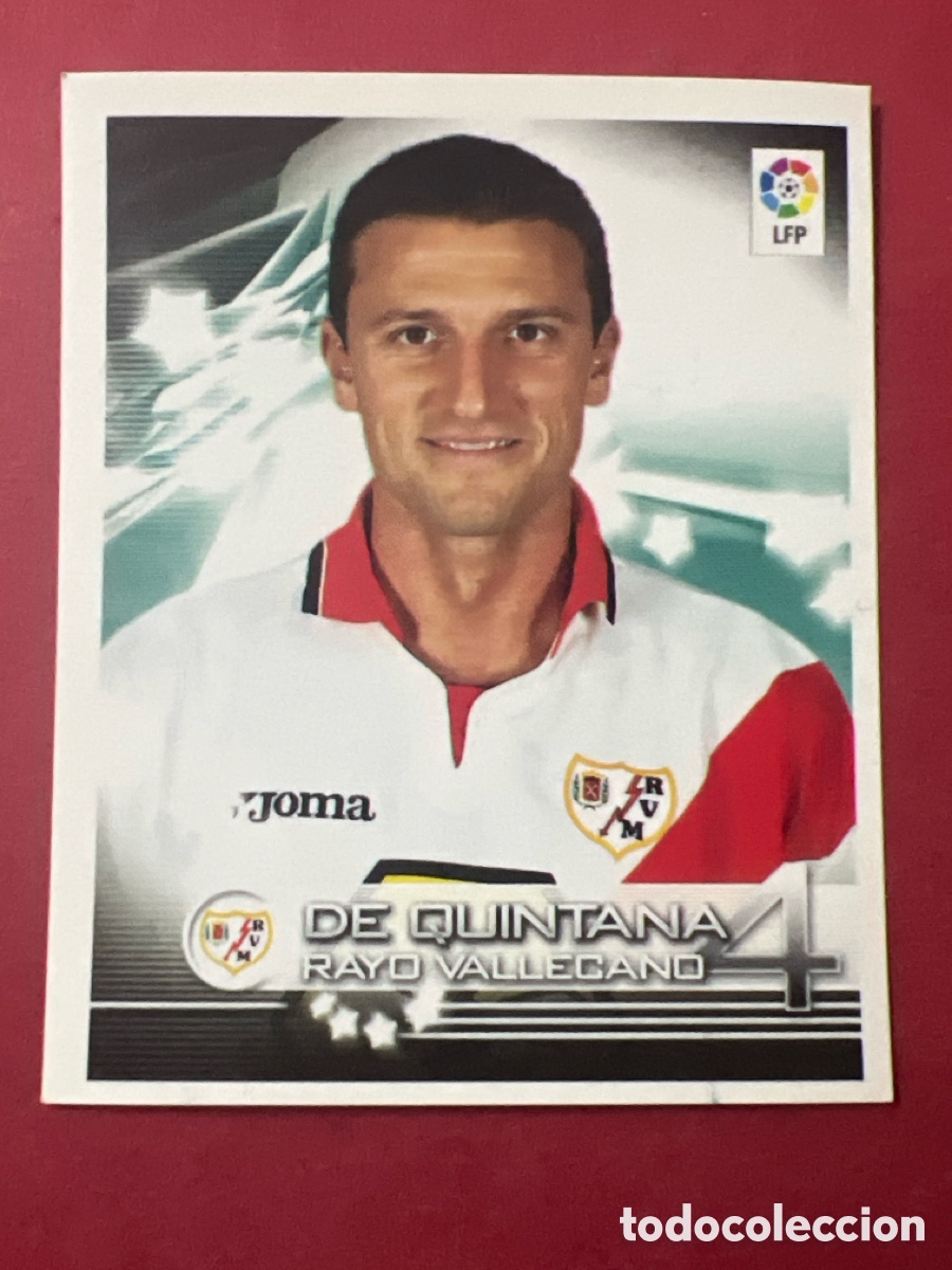 Fu&szlig;ball-Sticker: CROMO SUPERLIGA DE ESTRELLAS 2002 2003 02 03 PANINI N 274 DE QUINTANA RAYO VALLECANO SIN PEGAR