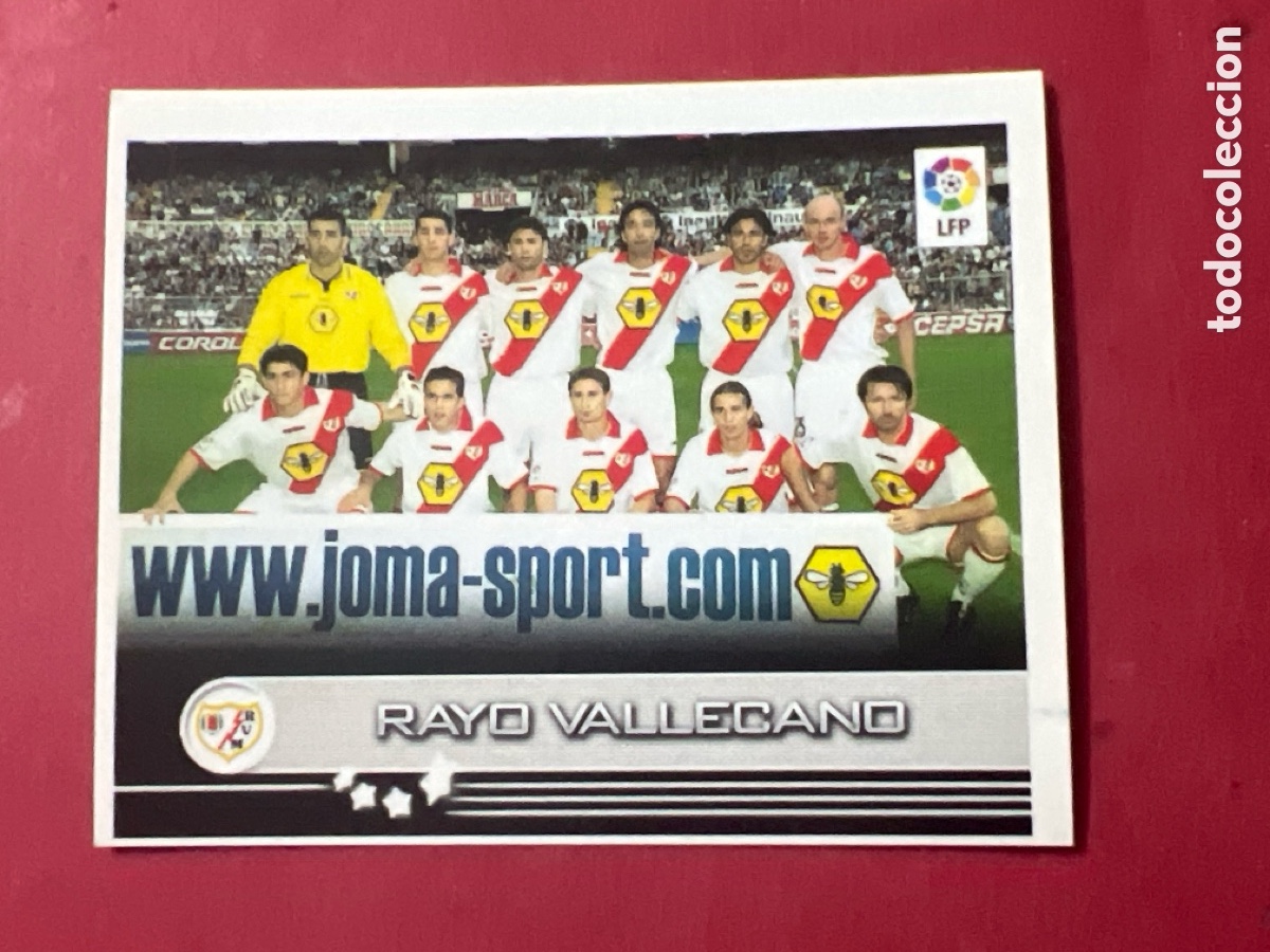Cartes &agrave; collectionner de Football: A1783. CROMO FUTBOL ALINEACION RAYO VALLECANO SIN PEGAR N&ordm; 269 SUPERLIGA PANINI 2002-2003/02-03