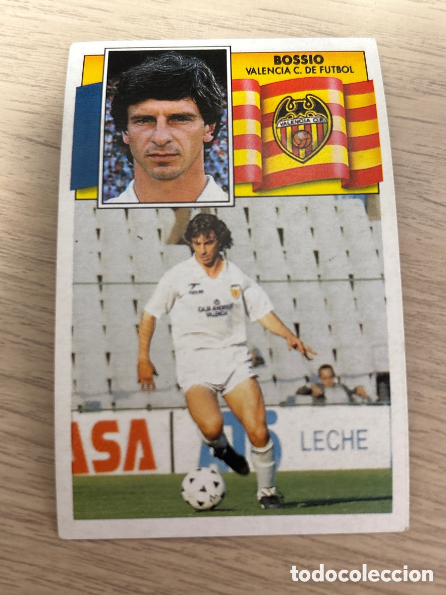 Figurine di Calcio: BOSSIO VALENCIA LIGA ESTE 1990 1991 90 91 NUNCA PEGADO SIN PEGAR
