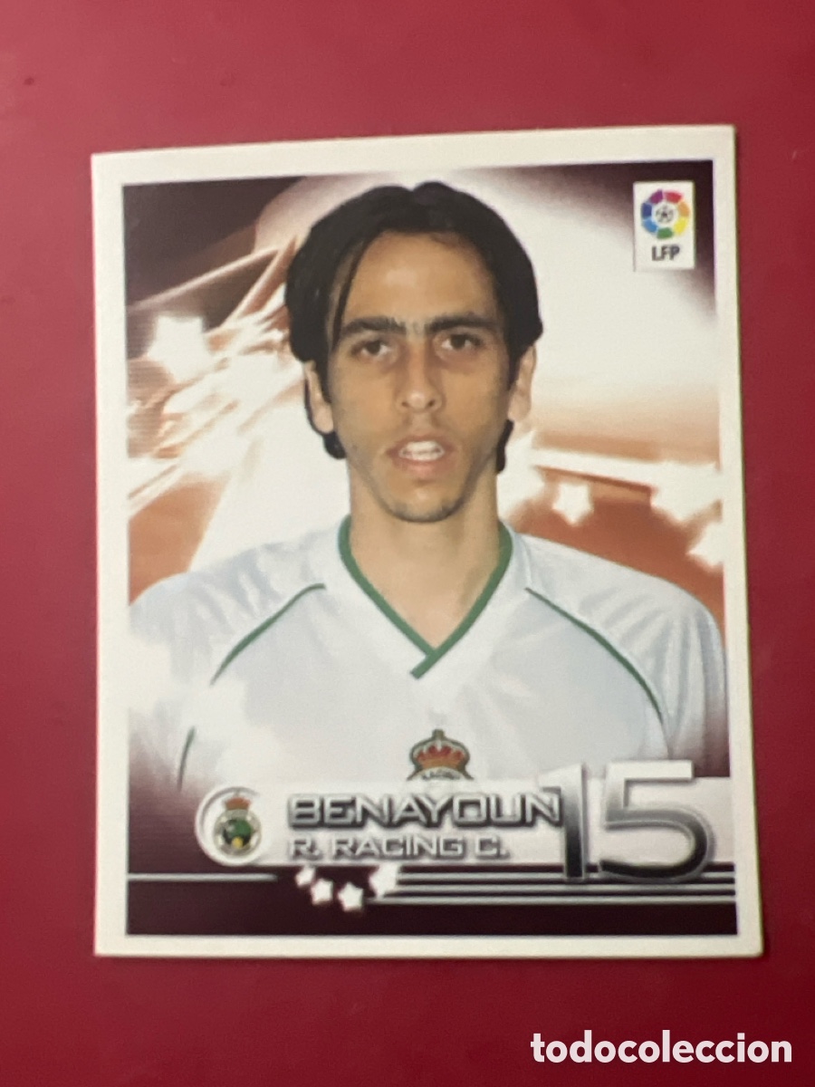 Cromos de f&uacute;tbol: SUPERLIGA ESTRELLAS 2002 2003 PANINI N&ordm; 263 BENAYOUN (RACING SANTANDER) CROMO NUNCA PEGADO 02 03